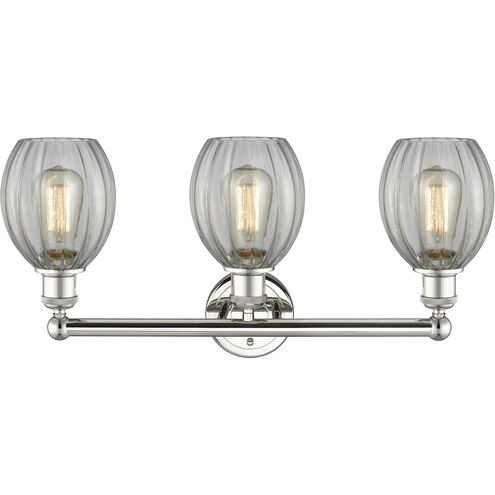 Eaton 3 Light 23.5 inch Polished Nickel Bath Vanity Light Wall Light in Clear