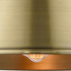 Aditi Briarcliff LED 10 inch Antique Brass Flush Mount Ceiling Light, Aditi