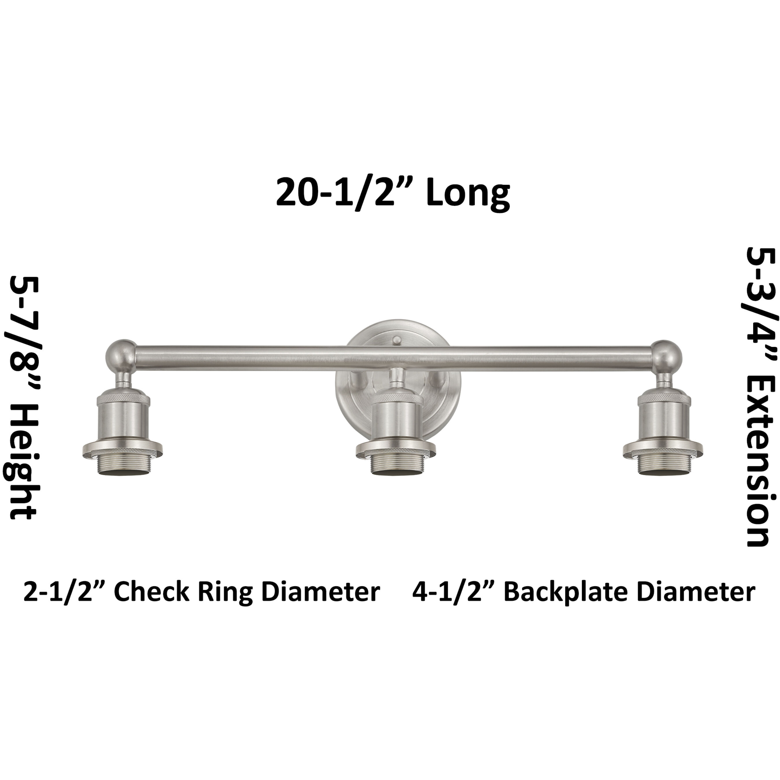 Edison Bristol Natural II 3 Light 26 inch Antique Copper Bath Vanity Light Wall Light