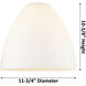 Ballston Ballston Dome LED 50.25 inch White and Polished Chrome Island Light Ceiling Light in Seedy Glass