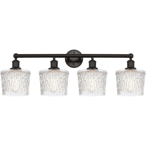 Edison Niagra 4 Light 34 inch Oil Rubbed Bronze Bath Vanity Light Wall Light