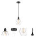 Edison Cindyrella LED 6 inch Matte Black Mini Pendant Ceiling Light
