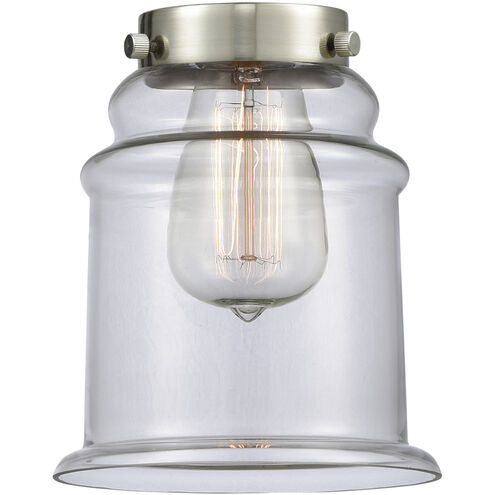 Franklin Restoration Canton 1 Light 6.5 inch Oil Rubbed Bronze Mini Pendant Ceiling Light in Incandescent, Clear, Franklin Restoration