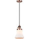 Franklin Restoration Bellmont 1 Light 6 inch Antique Copper Mini Pendant Ceiling Light
