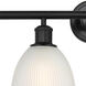 Edison Castile 4 Light 33 inch Matte Black Bath Vanity Light Wall Light in White