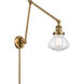 Olean 28 inch 3.50 watt Brushed Brass Swing Arm Wall Light, Franklin Restoration