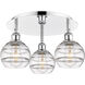 Ballston Rochester 3 Light 17.63 inch Polished Chrome Flush Mount Ceiling Light