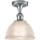 Ballston Arietta 1 Light 8 inch Polished Chrome Semi-Flush Mount Ceiling Light, Ballston