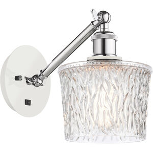 Ballston Niagra LED 6.5 inch White and Polished Chrome Sconce Wall Light