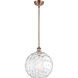 Ballston Athens Water Glass LED 12 inch Antique Copper Mini Pendant Ceiling Light