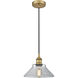 Edison Orwell 1 Light 8 inch Brushed Brass Mini Pendant Ceiling Light