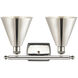 Ballston Cone 2 Light 18 inch Polished Nickel Bath Vanity Light Wall Light