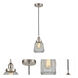 Edison Chatham LED 7 inch Brushed Satin Nickel Mini Pendant Ceiling Light