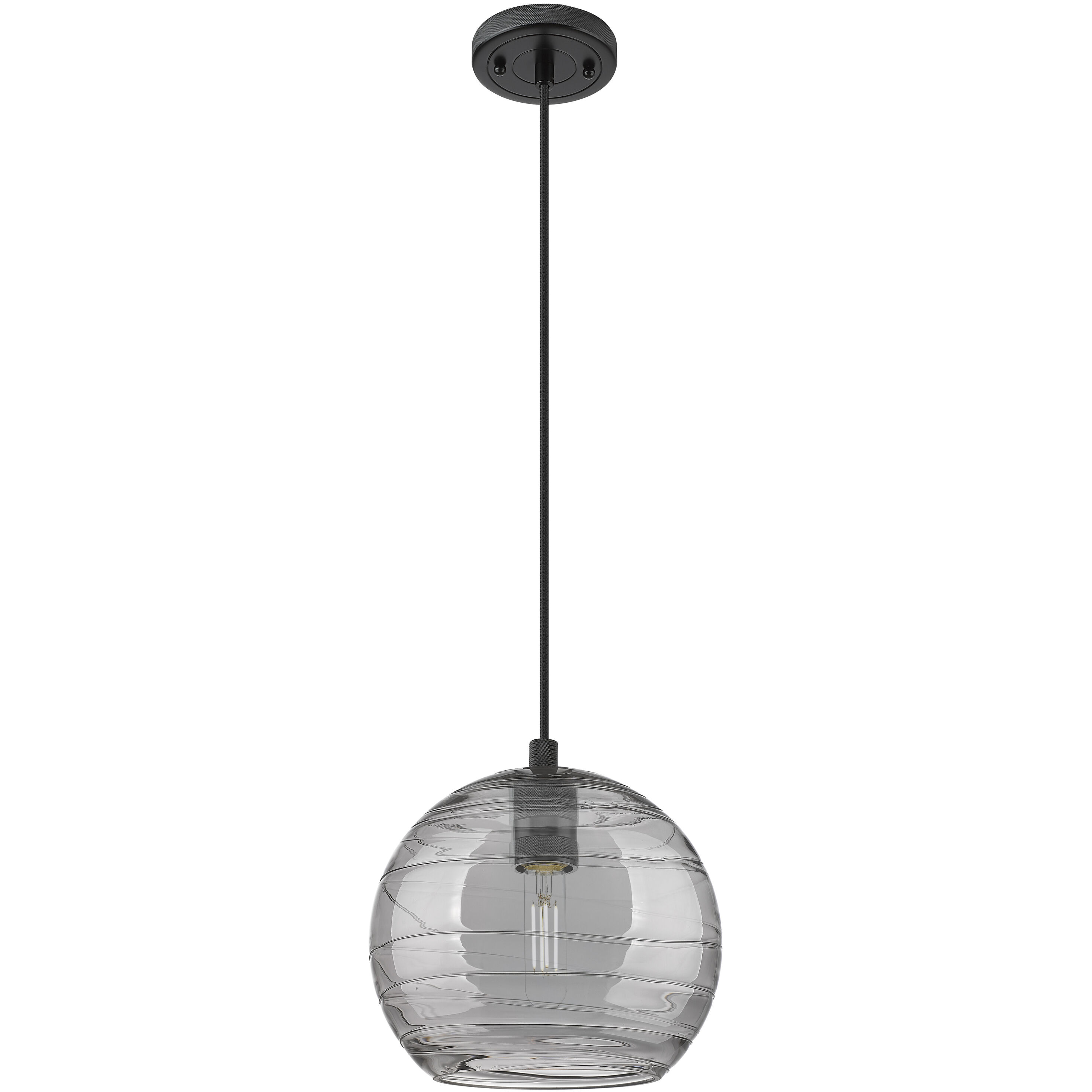 Crown Point 1 Light 8 inch Matte Black Pendant Ceiling Light