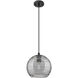 Crown Point 1 Light 8 inch Matte Black Pendant Ceiling Light