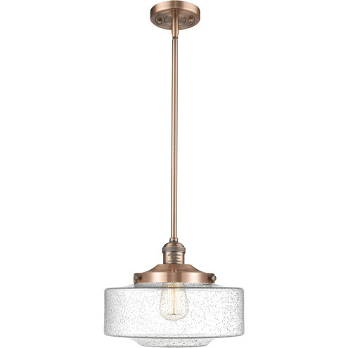 Franklin Restoration Bridgeton LED 12 inch Antique Copper Mini Pendant Ceiling Light in Seedy