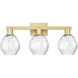 Arcadia Waverly 3 Light 25 inch Satin Gold Bath Vanity Light Wall Light