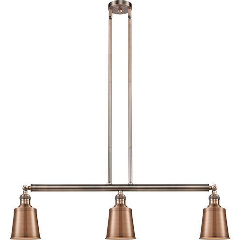 Franklin Restoration Addison LED 38 inch Antique Copper Island Light Ceiling Light, Franklin Restoration