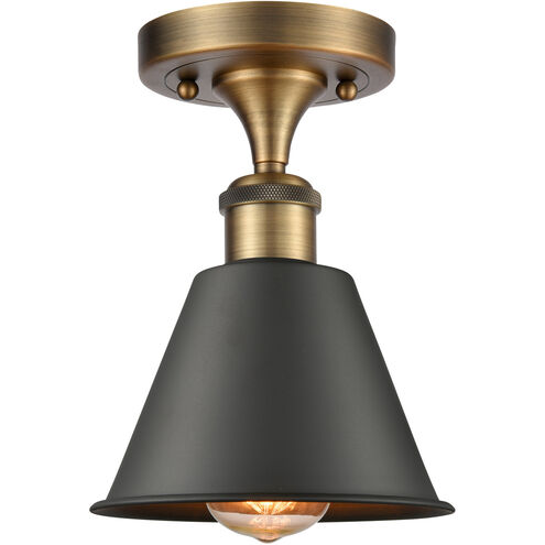 Ballston Smithfield LED 7 inch Brushed Brass Semi-Flush Mount Ceiling Light