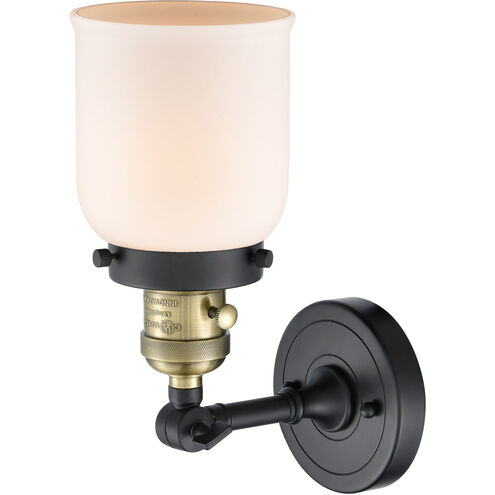 Franklin Restoration Small Bell LED 5 inch Black Antique Brass Sconce Wall Light, Franklin Restoration 