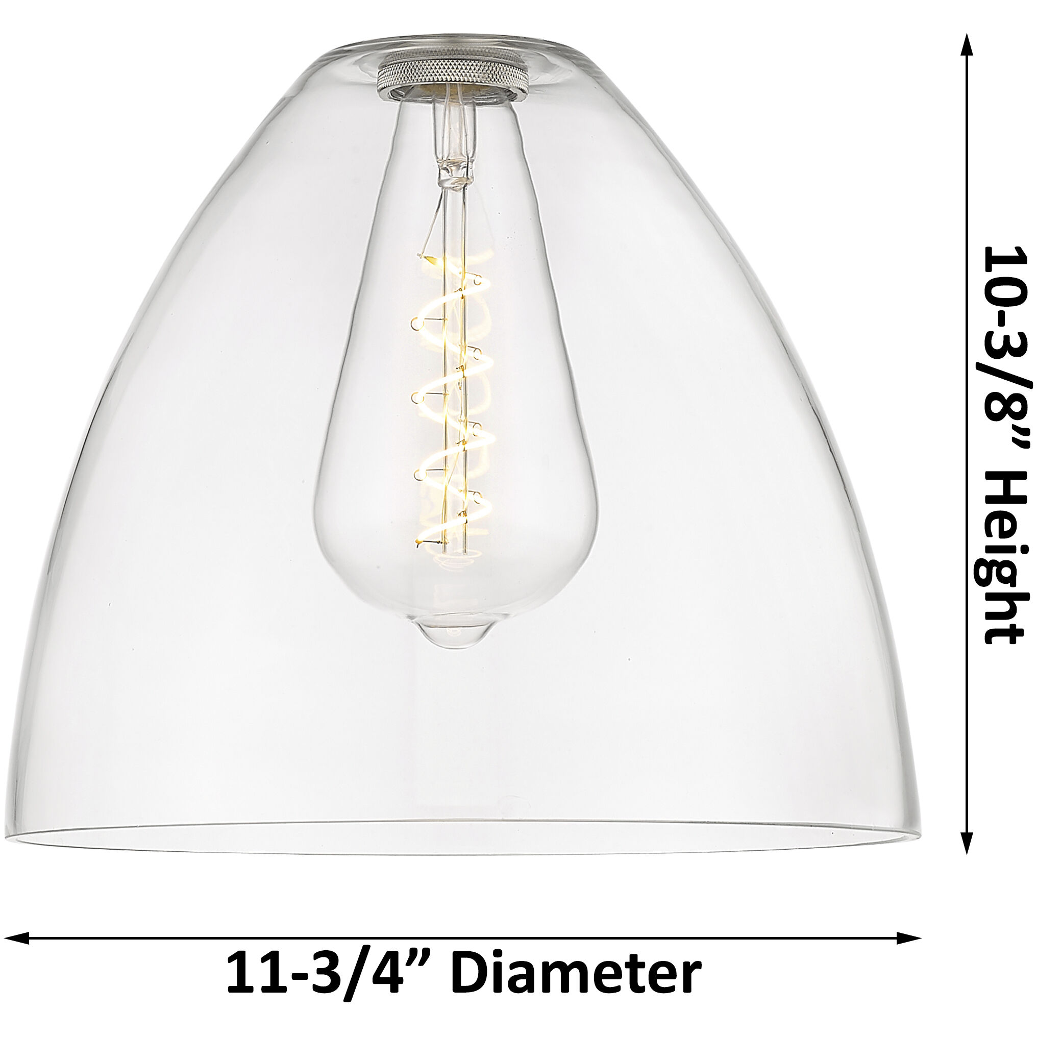 Crown Point 1 Light 12 inch Brushed Brass Flush Mount Ceiling Light in Clear Glass