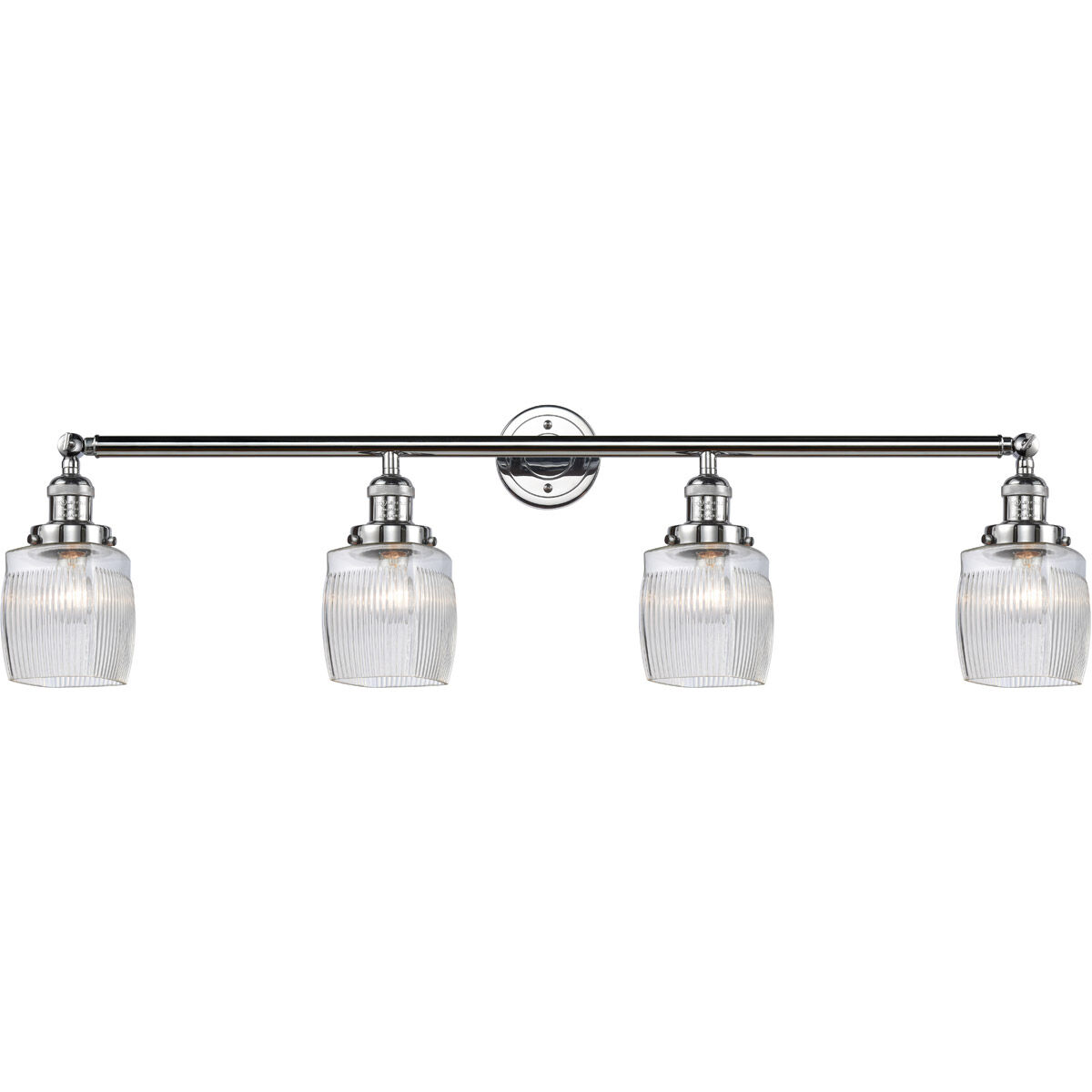 Franklin Restoration Colton 4 Light 42 inch Polished Chrome Bath Vanity Light Wall Light, Franklin Restoration