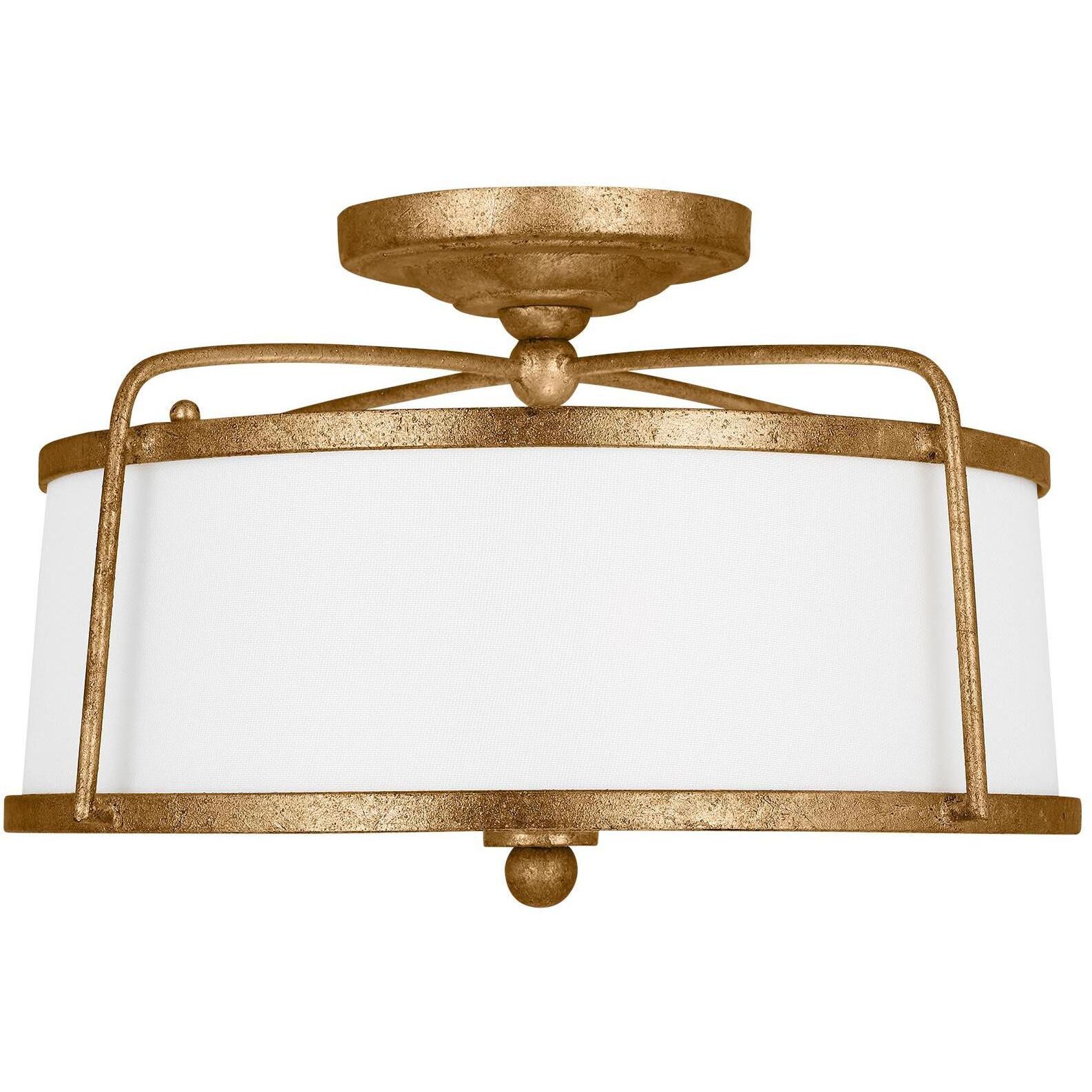 C&M by Chapman & Myers Stonington 2 Light 14.00 inch Semi-Flush Mount