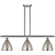 Ballston Dome 3 Light 36 inch Brushed Satin Nickel Island Light Ceiling Light