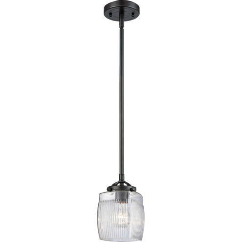 Nouveau Colton LED 6 inch Oil Rubbed Bronze Mini Pendant Ceiling Light, Nouveau