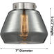 Fulton 2 Light 15.5 inch Satin Gold Bath Vanity Light Wall Light in Plated Smoke