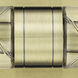 Ballston Urban 2 Light 18 inch Antique Brass Bath Vanity Light Wall Light in Deco Swirl Glass