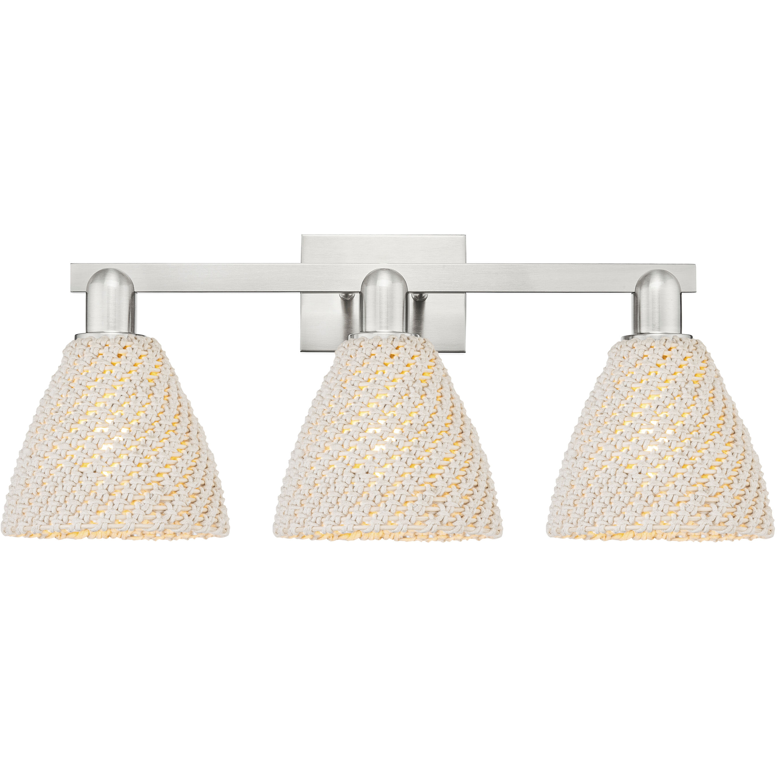 Natural Ballston Dome 3 Light 26.00 inch Bathroom Vanity Light