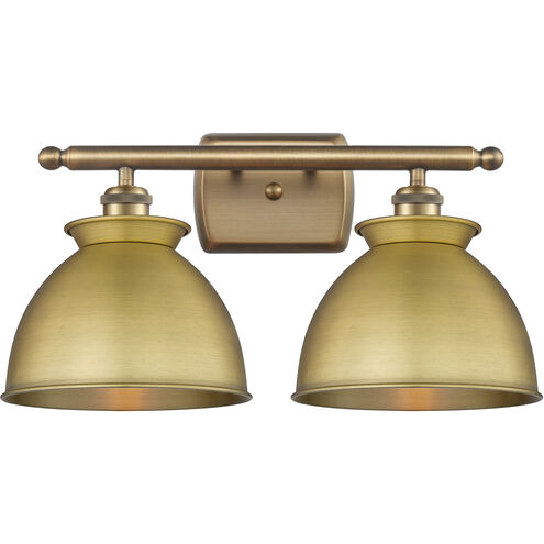Adirondack 2 Light 18 inch Brushed Brass Bath Vanity Light Wall Light