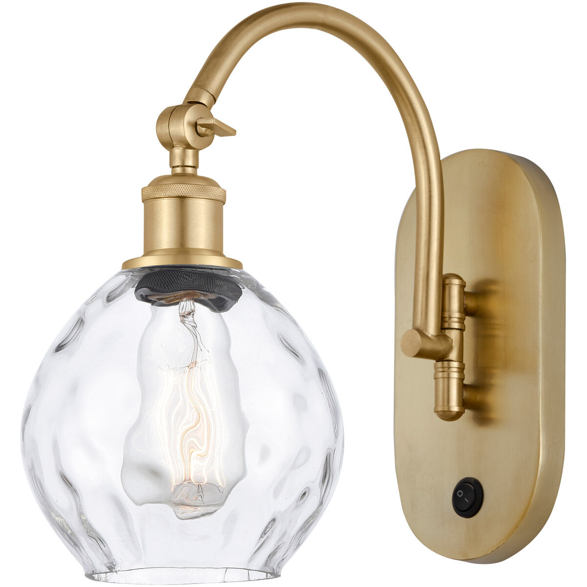 Ballston Waverly 1 Light 6 inch Satin Gold Sconce Wall Light