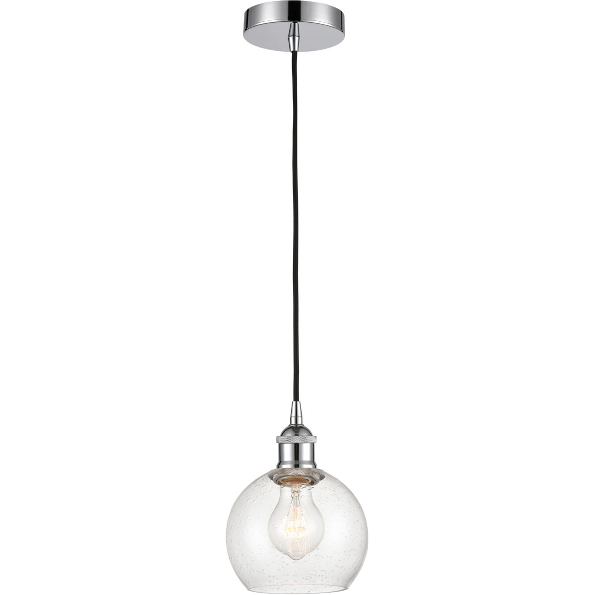 Edison Athens 1 Light 6 inch Polished Chrome Mini Pendant Ceiling Light