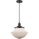 Franklin Restoration Oxford 1 Light 12 inch Matte Black Mini Pendant Ceiling Light in Incandescent, Matte White, Franklin Restoration