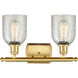 Ballston Caledonia LED 16 inch Satin Gold Bath Vanity Light Wall Light in Mica Glass, Ballston