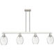 Preston Island Light Ceiling Light in Brushed Satin Nickel, Clear Glass