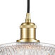 Ballston Niagra 1 Light 7 inch Satin Gold Mini Pendant Ceiling Light, Ballston