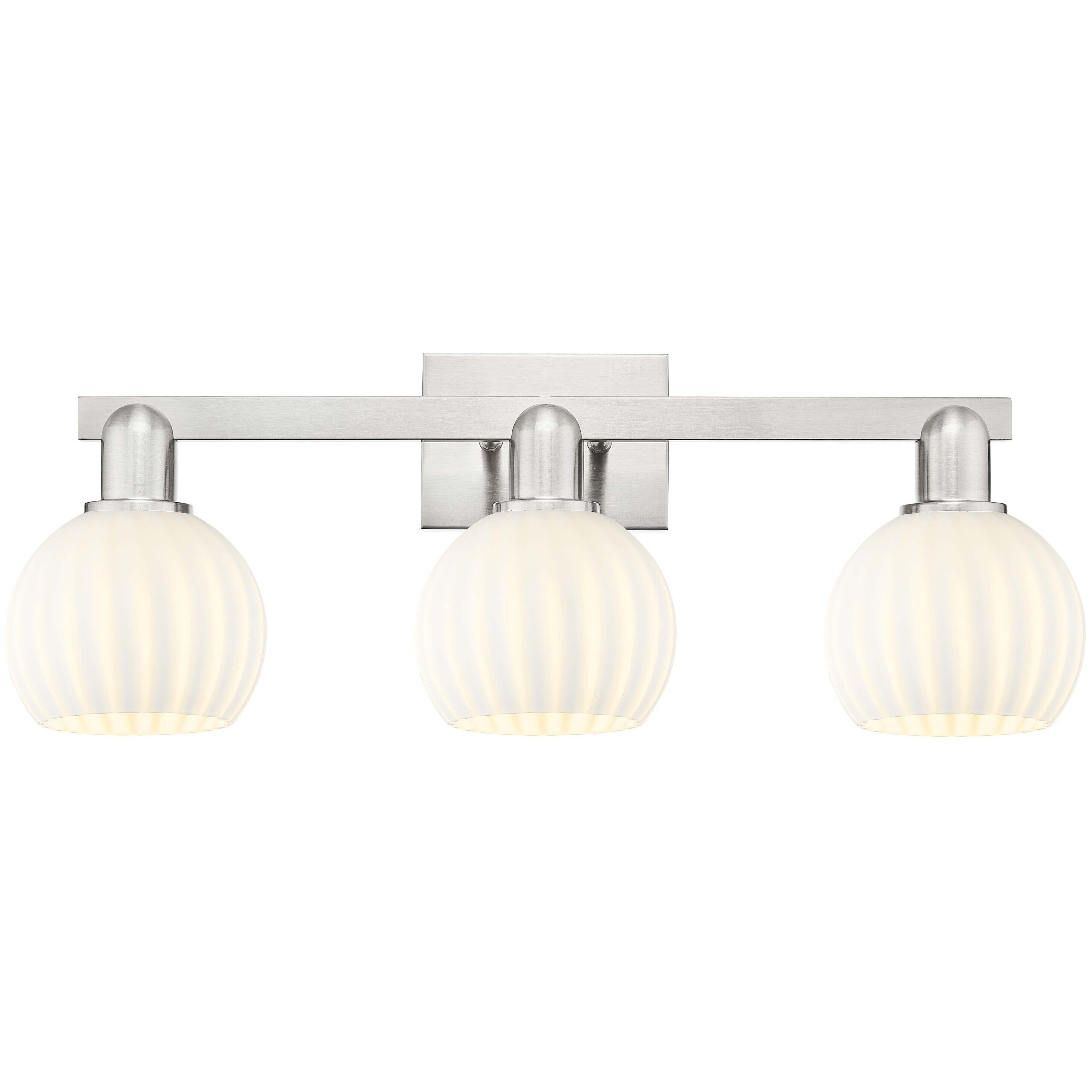 Arcadia White Venetian 3 Light 25.00 inch Bathroom Vanity Light