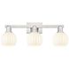 Arcadia White Venetian 3 Light 25.00 inch Bathroom Vanity Light