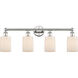 Hadley 4 Light 31.5 inch Polished Nickel Bath Vanity Light Wall Light in Matte White