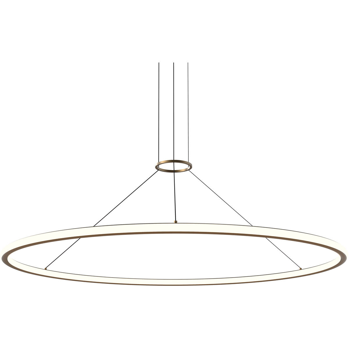 Luna LED 61.5 inch Painted Brass Pendant Ceiling Light
