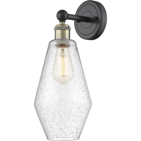 Cindyrella 1 Light 7 inch Black Antique Brass and Seedy Sconce Wall Light