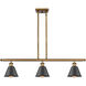 Ballston Smithfield LED 36 inch Brushed Brass Island Light Ceiling Light