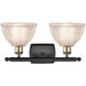 Ballston Arietta LED 16 inch Black Antique Brass Bath Vanity Light Wall Light, Ballston