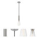 Ballston Edison LED 3.75 inch Polished Chrome Mini Pendant Ceiling Light