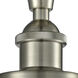 Small Bell 1 Light 5 inch Satin Nickel Semi-Flush Mount Ceiling Light, Ballston