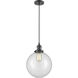 Franklin Restoration Beacon LED 10 inch Oil Rubbed Bronze Mini Pendant Ceiling Light in Clear, Franklin Restoration