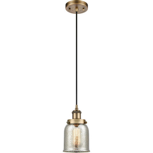 Ballston Bell LED 5 inch Brushed Brass Mini Pendant Ceiling Light, Small Bell
